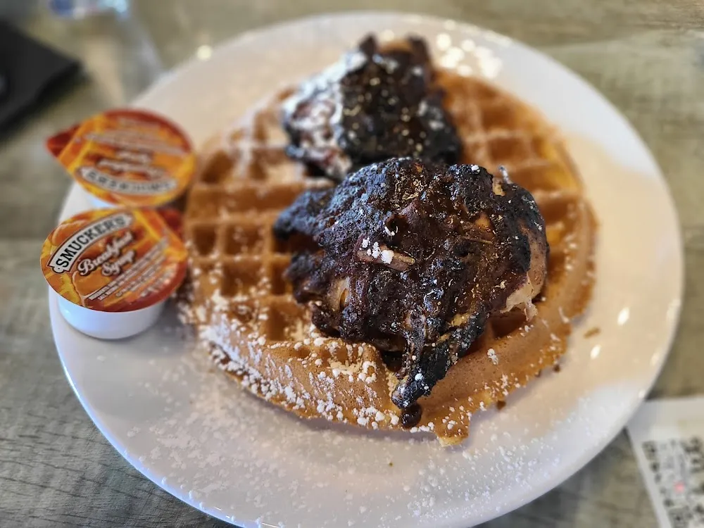 Jerk Chicken and Waffle